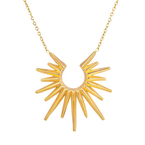 Golden Sunburst Necklace – Radiate Confidence and Style