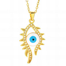 Dazzle & Defend: 18K Gold-Plated Evil Eye Necklace