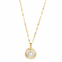 Endless Elegance: Gold-Plated Ring & imitation Pearl Necklace