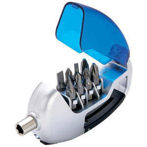 9 Piece Screwdriver Set with Case and LED Light - Home Auto Office Bike Tools