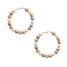 Pearl Pave Multi Color Hoops