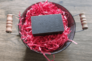 Handmade Black Tea Tree Soap Bars - 85% organic soap