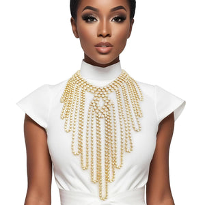 Chainmail Choker Gold Looped Set for Women