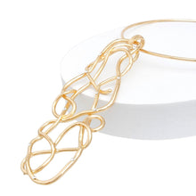 Pendant Gold Architectural Wirework Necklace
