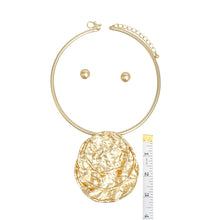 Pendant Gold Industrial Stacked Disc Necklace