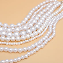 Pearl 8 Strand White Multi Layer Long Necklace
