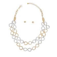 Chain Mixed Infinity Chain Link Rugged Necklace