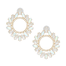 Studs Glistening Aurbo Crystal Wreath Earrings