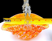 1885 Spiral Ribbed Cased Art Glass Spatter Thorn 7" Basket - Stevens & Williams Stunning
