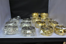 18 Plastic Bracelets in Gold and Silver Great for Parties or Events or Giveaways