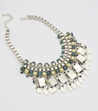 Fringe Tribal Collar Necklace with Matching Earrings