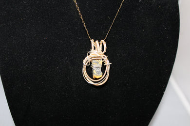 Handmade Pendant with Bumble Bee Jasper Stone - Pendant Only - Metaphysical Jewelry
