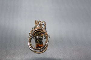 Handmade Pendant with Bumble Bee Jasper Stone - Pendant Only - Metaphysical Jewelry