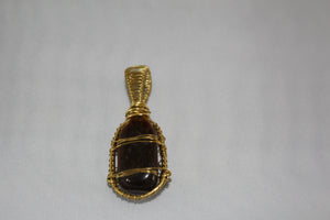 Handmade Pendant with Tigers Eye Stone - Pendant Only - Metaphysical Jewelry