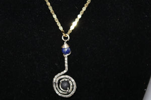 Handmade Pendant with Lava Stone - Pendant Only - Metaphysical Jewelry