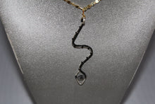 Handmade Snake Pendant with Tourmalinated Quartz Stone - Pendant Only - Metaphysical Jewelry