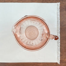 Large 8 Inch Vintage Pink Depression Glass Pitcher, 60 Ounce
