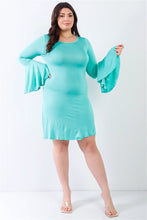  Long Sleeve Plus BellMini Dress