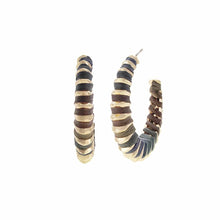 Raffia Multi Color Wrapped Hoops