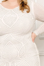 Rhinestone Patterned Plus Size Maxi Dress