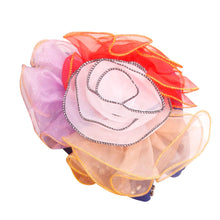 Ruffle Rhinestone Royal Blue Pleated Turban
