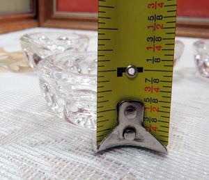 Syar 1850-1910 EAPG Thumbprint Hobbs Glass 1 7/8" Round Salt Cellars
