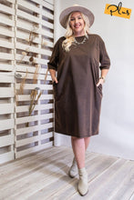 Washed Mineral Dress Loose Fit 