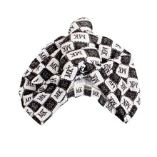 White MK Tall Twist Turban Knot 