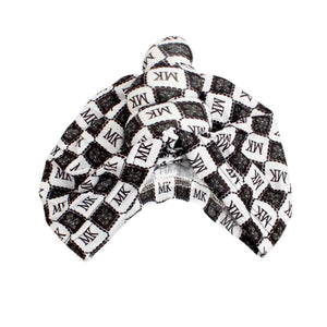 White MK Tall Twist Turban Knot 