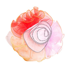 White Pleated Rhinestone Ruffle Turban