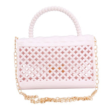 White Jelly Top Handle Mini Crossbody