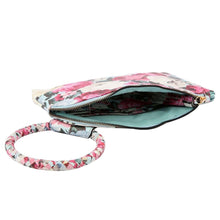 Light Blue Floral Bangle Clutch