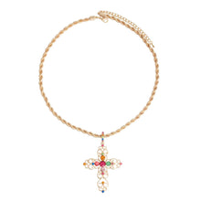 Multi Filigree Cross Necklace