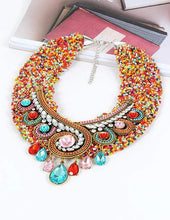 We Sell Fashion Fashion Multi-color Water Drop Shape Decorated Necklace