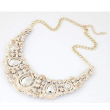 We Sell Fashion Luxury Sapphire Blue Water Drop Diamond Decorated Hollow Out Jewelry Set