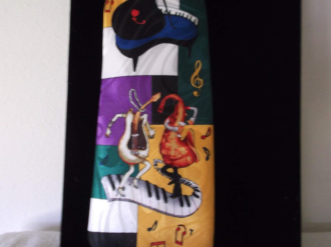 We Sell Fashion Men's Neck Ties Men's Novelty Jazz Musicians Neck Tie - Steve Harris - ONE ONLY