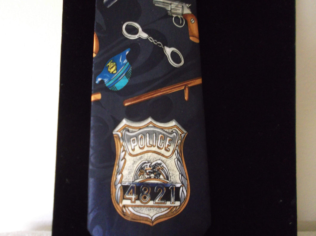 We Sell Fashion Men's Neck Ties Men's Novelty Policemen's Neck Tie - Steve Harris