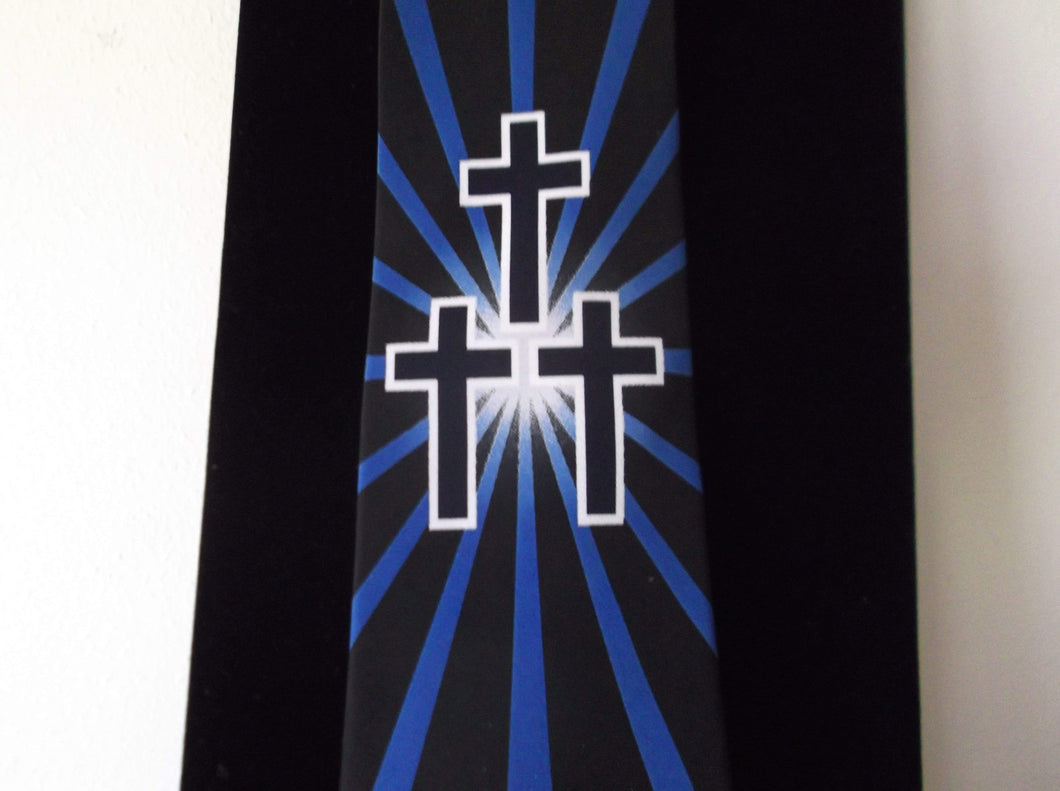 We Sell Fashion Men's Neck Ties Men's Novelty USA Christian Holy Trinity Neck Tie - Steve Harris - ONE ONLY
