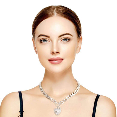 We Sell Fashion Toggle Necklace Silver I Love You Toggle Necklace